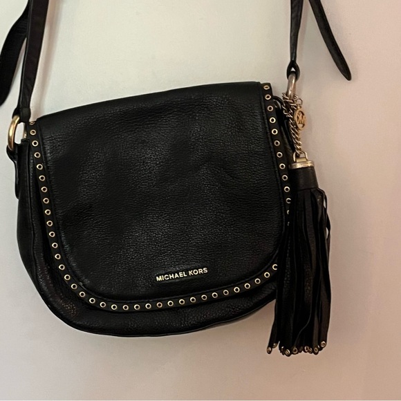 Michael Kors Brooklyn Leather Satchel Grommet 2-Way Bag - Picture 5 of 12